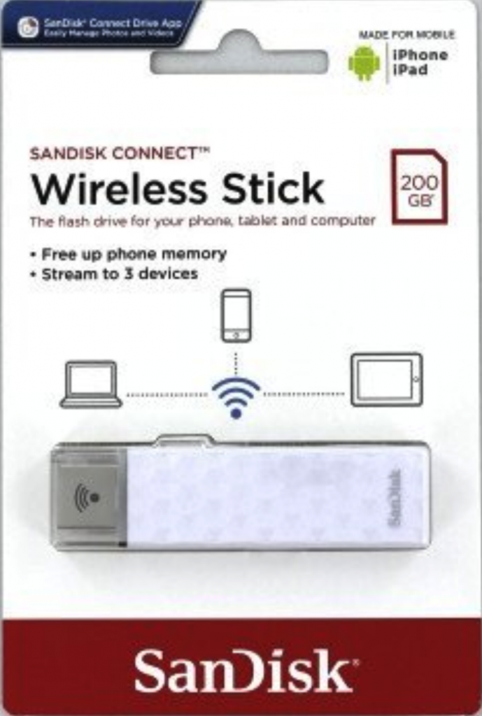 Blister Wireless Stick 200Go